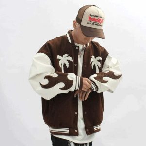 youthful palmy varsity jacket iconic streetwear piece 6588