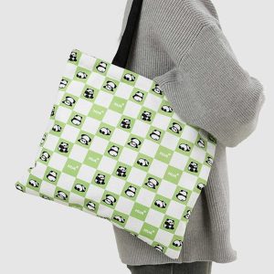 youthful panda pattern bag   streetwear chic & unique 5403