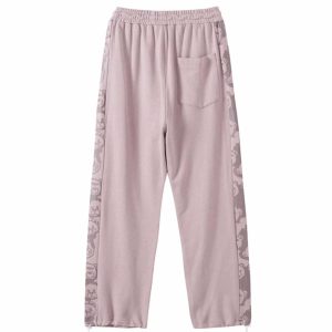 youthful patchwork bear pants   streetwear with a twist 8677