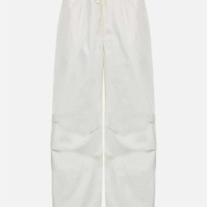 youthful pleated baggy pants   chic y2k streetwear staple 1054