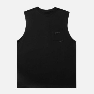 youthful pocket vest   sleek design & urban appeal 1629