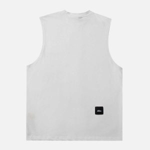 youthful pocket vest   sleek design & urban appeal 4613