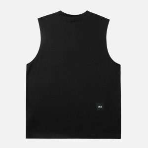 youthful pocket vest   sleek design & urban appeal 7168