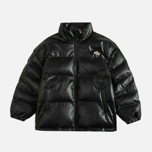 youthful pu detachable winter coat   versatile & chic 5768