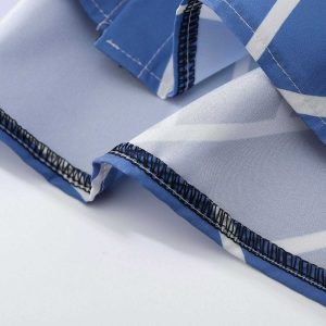 youthful random stripe shirt short sleeve & trendy design 8681