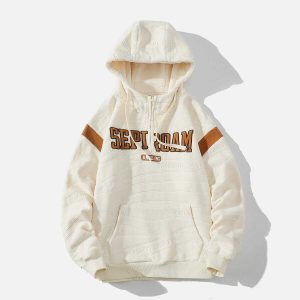 youthful seproam embroidered hoodie iconic streetwear 8235