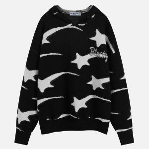 youthful shooting star hoodie eclectic streetwear charm 4983