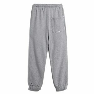 youthful side rope joggers   casual & trendy streetwear 7717