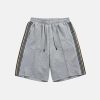 youthful side stripe shorts casual & trendy streetwear 1663