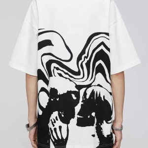 youthful skeleton hug & kiss tee   chic urban streetwear 5159