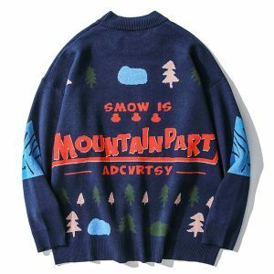 youthful snow fight sweater   knit design & cozy feel 3281