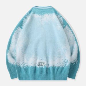 youthful snow tie dye cardigan gradient & chic appeal 1007