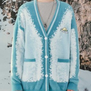 youthful snow tie dye cardigan gradient & chic appeal 5160