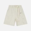youthful solid belt shorts   sleek design & urban appeal 7519