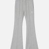 youthful solid drawstring flare pants   chic y2k streetwear 1139
