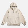 youthful solid flocking hoodie   chic urban streetwear 2875