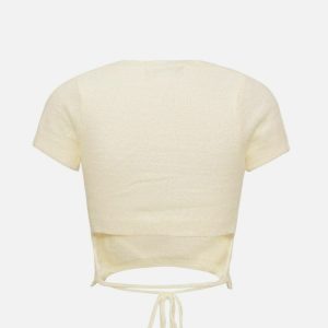 youthful solid hole tee   chic & trending streetwear 2417