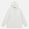youthful solid knit hoodie   sleek & trendy comfort 2179