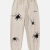 youthful spider drawstring sweatpants   urban streetwear 2414