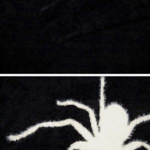 youthful spider knit mohair sweater   chic & cozy trendsetter 3743