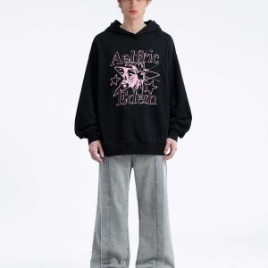 youthful star human face hoodie   urban & trendy appeal 8666