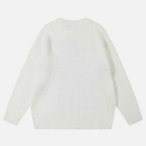 youthful star jacquard sweater   wool blend & urban chic 4513