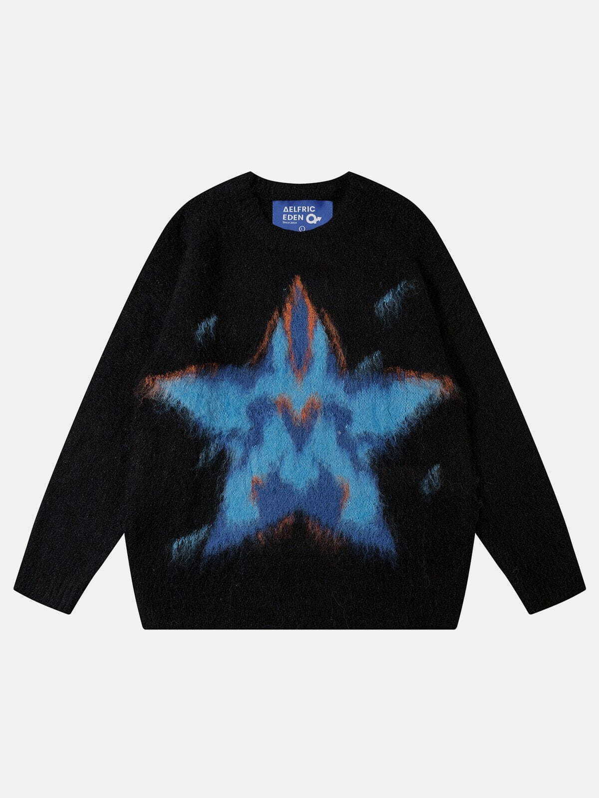 youthful star jacquard sweater   wool blend & urban chic 4628