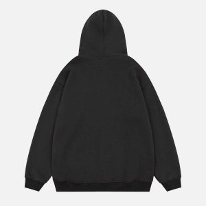 youthful star print fleece hoodie zip up comfort & style 2188