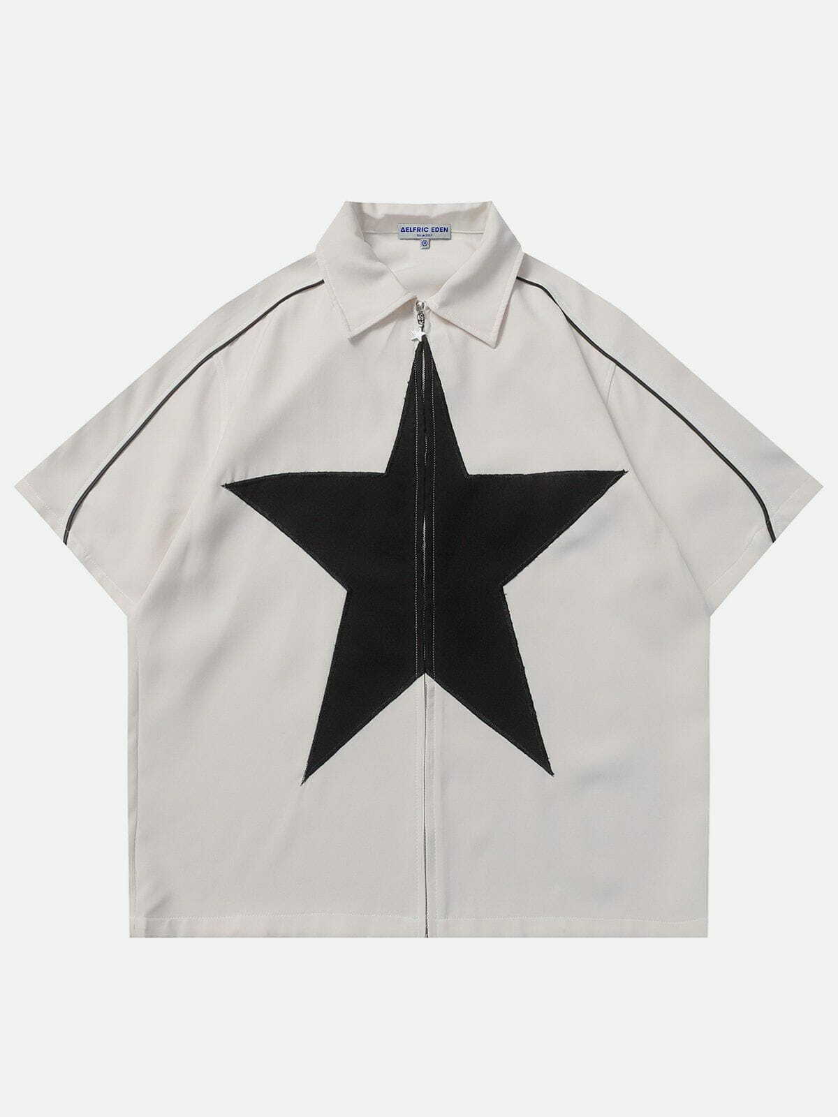 youthful star splicing shirts   chic & trendy streetwear 4119