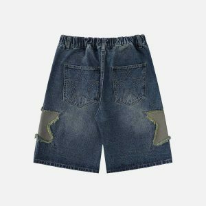 youthful star tassel jorts with gradient appeal 7559