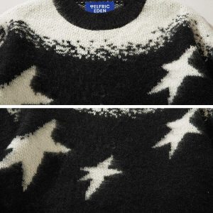 youthful star wool blend sweater   chic & cozy fashion 7475