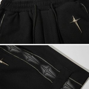 youthful star zip up shorts   trendy & urban streetwear 4790