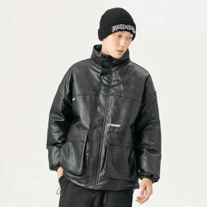 youthful stiwaup black jacket   sleek urban streetwear 1514