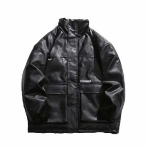 youthful stiwaup black jacket   sleek urban streetwear 8497