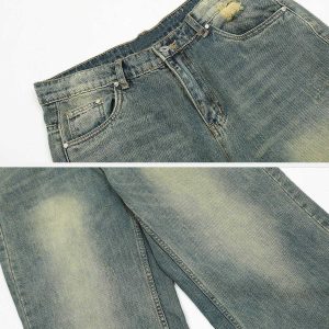 youthful straight cut jeans minimalist urban style 3887