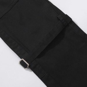 youthful strap design jeans sleek & urban streetwear staple 4988