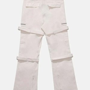 youthful strap design jeans sleek & urban streetwear staple 6580