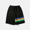 youthful striped drawstring shorts   urban & trendy fit 4157