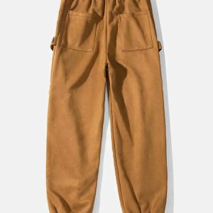 youthful suede sweatpants labeled design & dynamic fit 6765