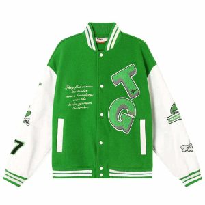 youthful tg green jacket streetwear icon & vibrant appeal 4552