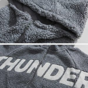 youthful thunder embroidery winter coat iconic design 7941