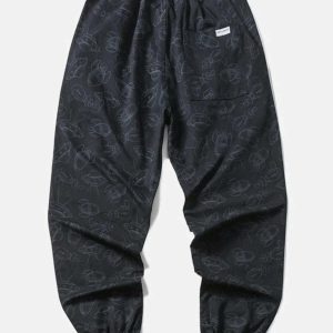youthful ufo pattern pants   streetwear with a twist 5577