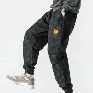 youthful ufo pattern pants   streetwear with a twist 8849
