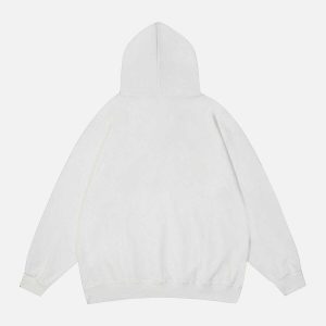 youthful vague letters hoodie dynamic urban style 1456