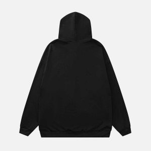 youthful vber print hoodie dynamic streetwear design 3521
