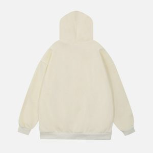 youthful vber print hoodie dynamic streetwear design 7711