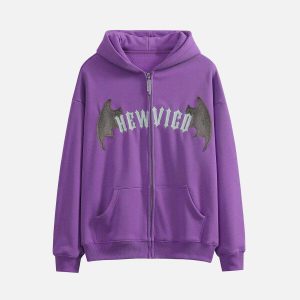 youthful vigo zip up hoodie   sleek & urban streetwear essential 5868