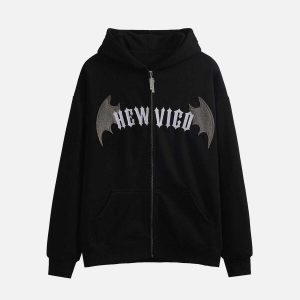 youthful vigo zip up hoodie   sleek & urban streetwear essential 6244