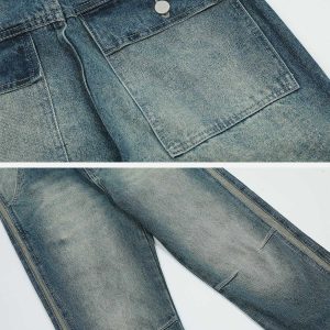 youthful waterwashed pleats jeans   sleek & trendy design 1893