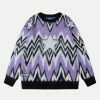 youthful wavy star sweater   chic & trending design 4538